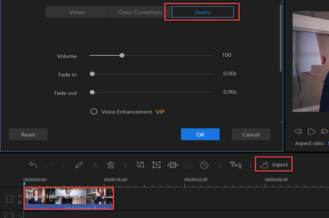 how to remove background noise from video