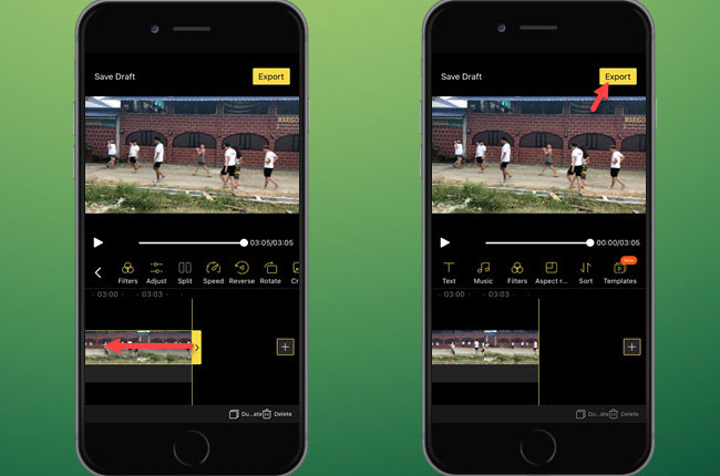 how to shorten a video on iphone