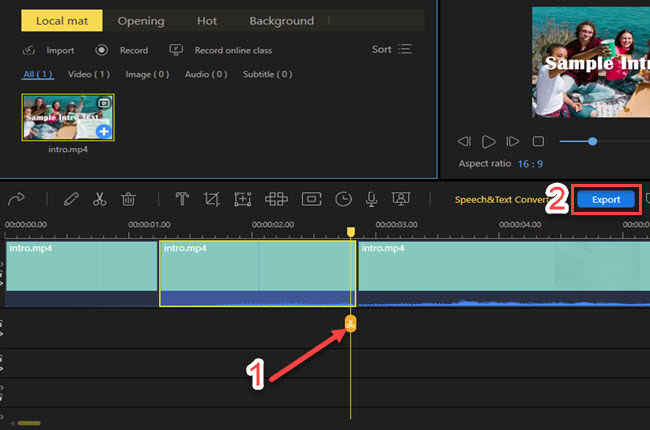 how to remove a clip from a video with beecut