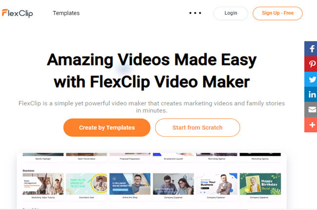 easy video maker flexclip