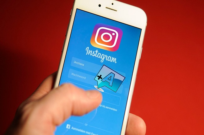 how to add text on instagram video