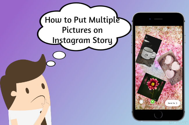 put multiple pictures on Instagram story