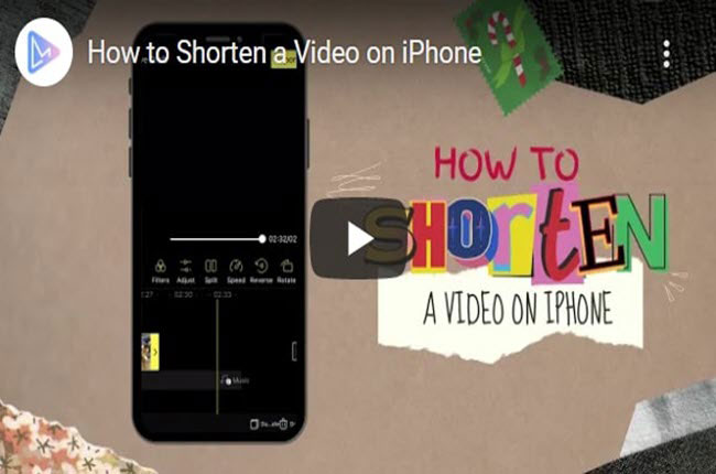 how to shorten a video on iphone