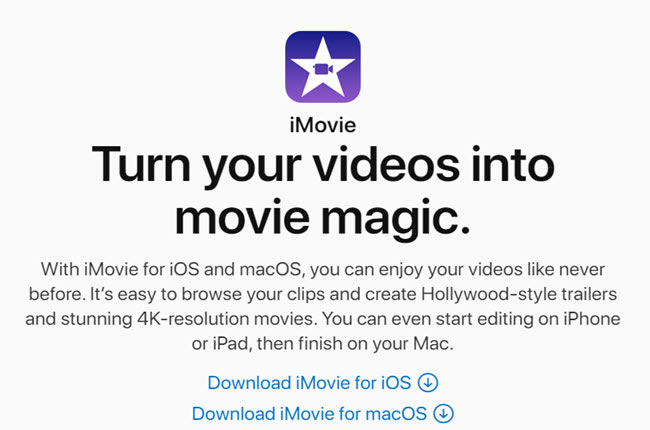 easy video maker imovie