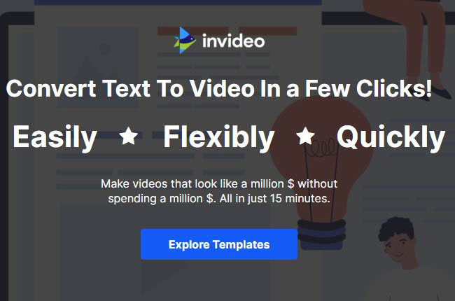 invideo homepage