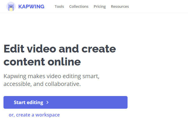 movie maker online named kapwing