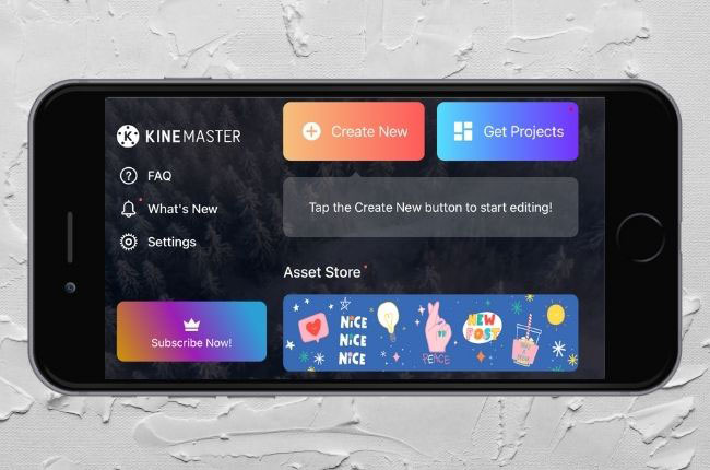 kinemaster main interface