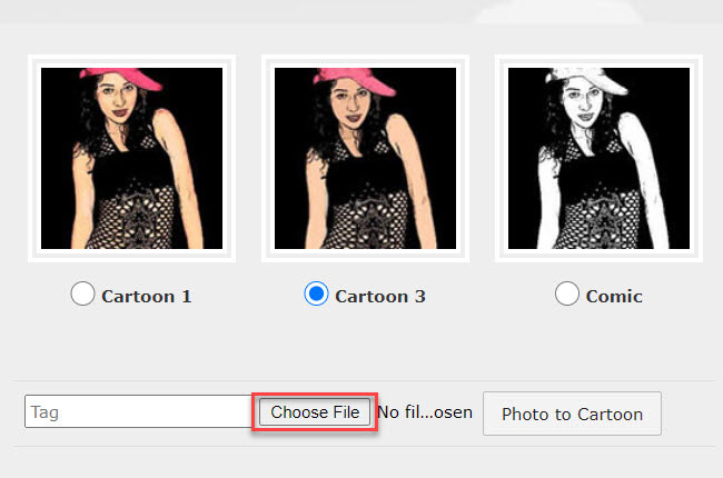 turn photos into cartoon using kusocartoon