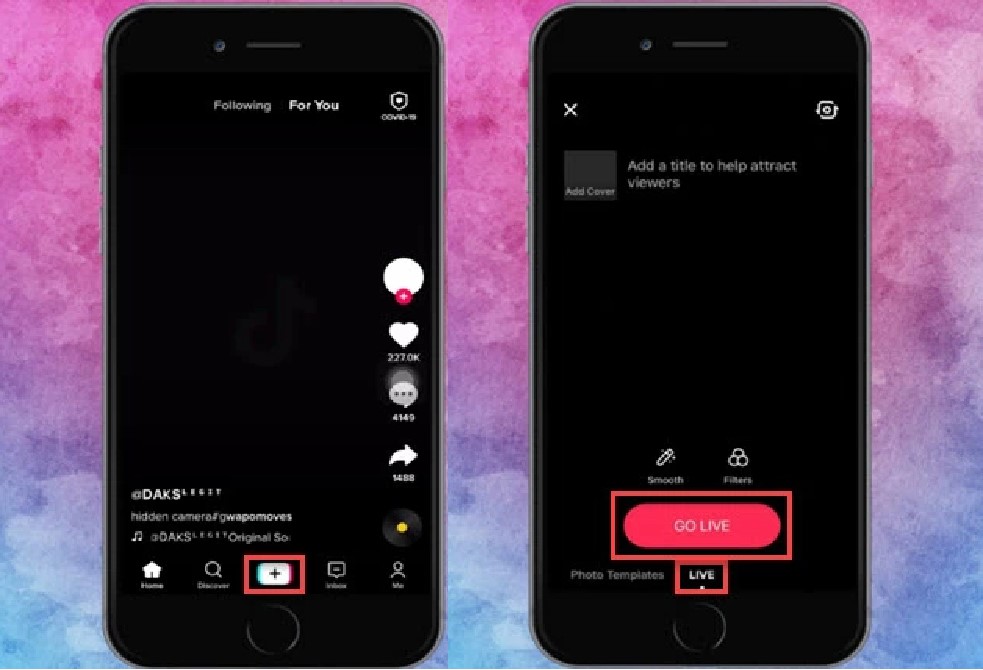 how to go live on tiktok