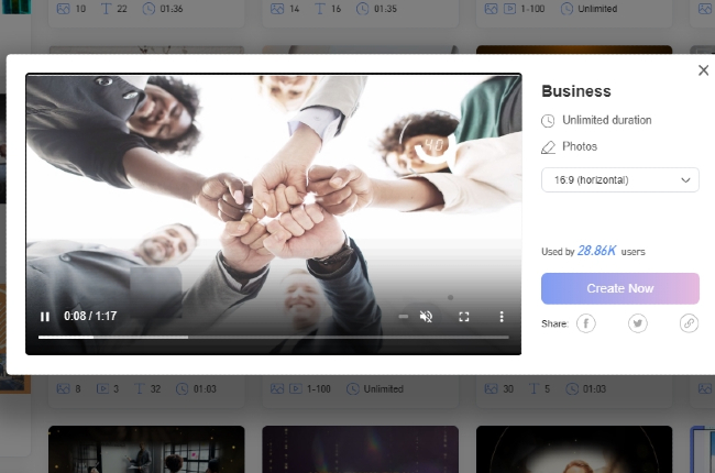 business presentation video maker