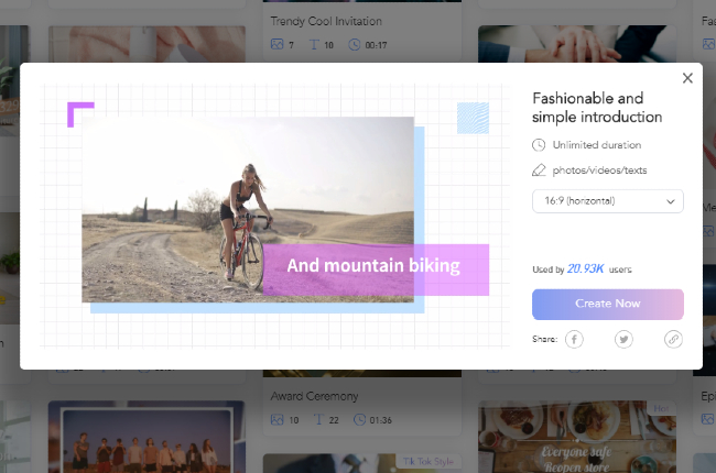 pinterest video pin lightmv template