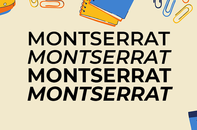 best fonts for video montserrat