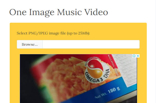 image to video with music using oneimagevideo