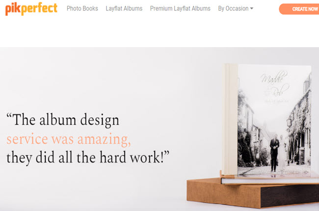 wedding album maker pikperfect interface