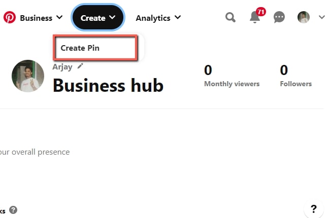 pinterest video pin create