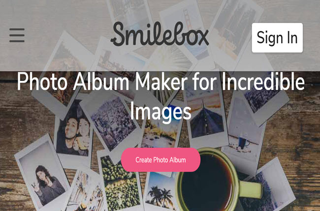 wedding album maker smilebox website