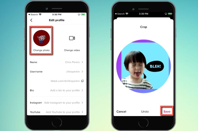how to change profile picture on tiktok