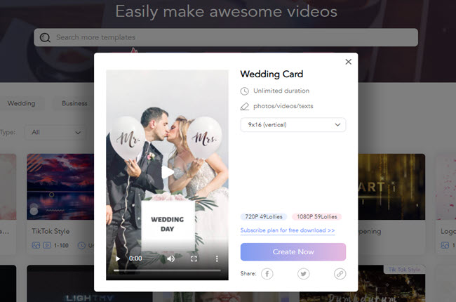 whatsapp invitation video lightmv wedding templates